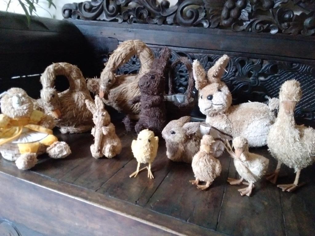 Groot lot rieten paas decoratie, Diversen, Verzenden, Gebruikt