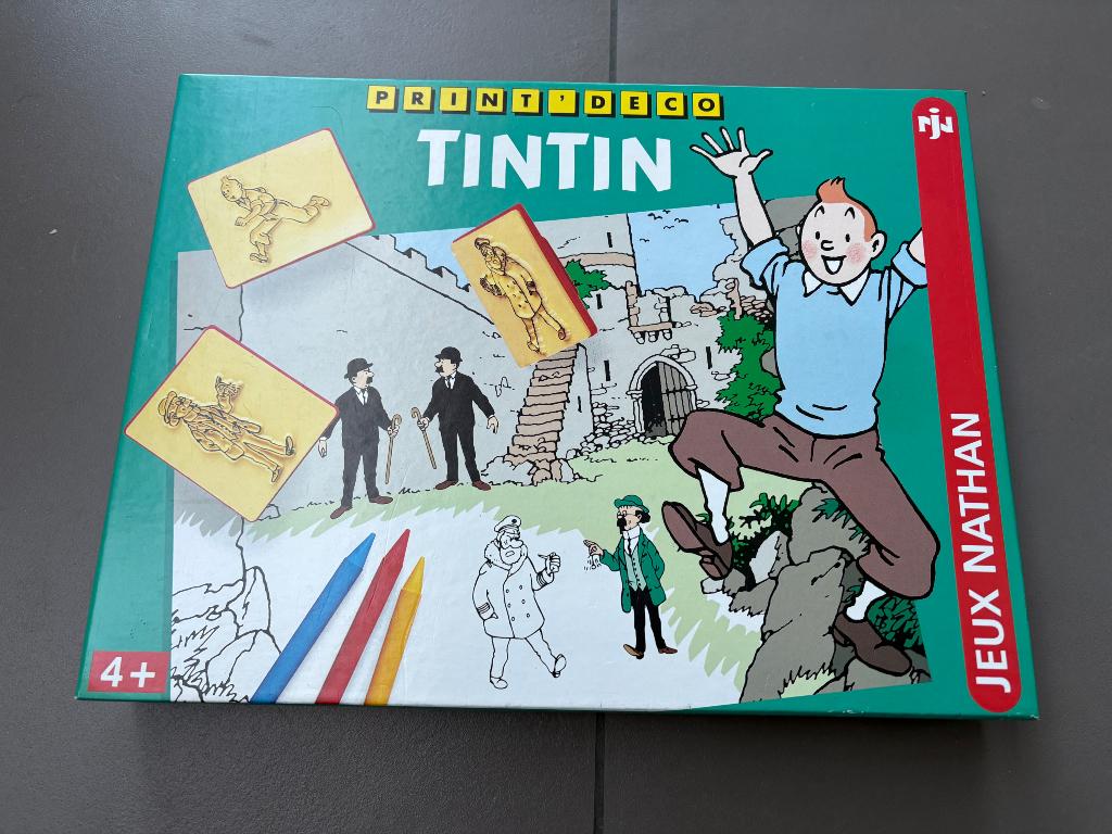 Kuifje Tintin print’deco jeux Nathan, Enlèvement ou Envoi, Tintin, Comme neuf, Livre ou Jeu