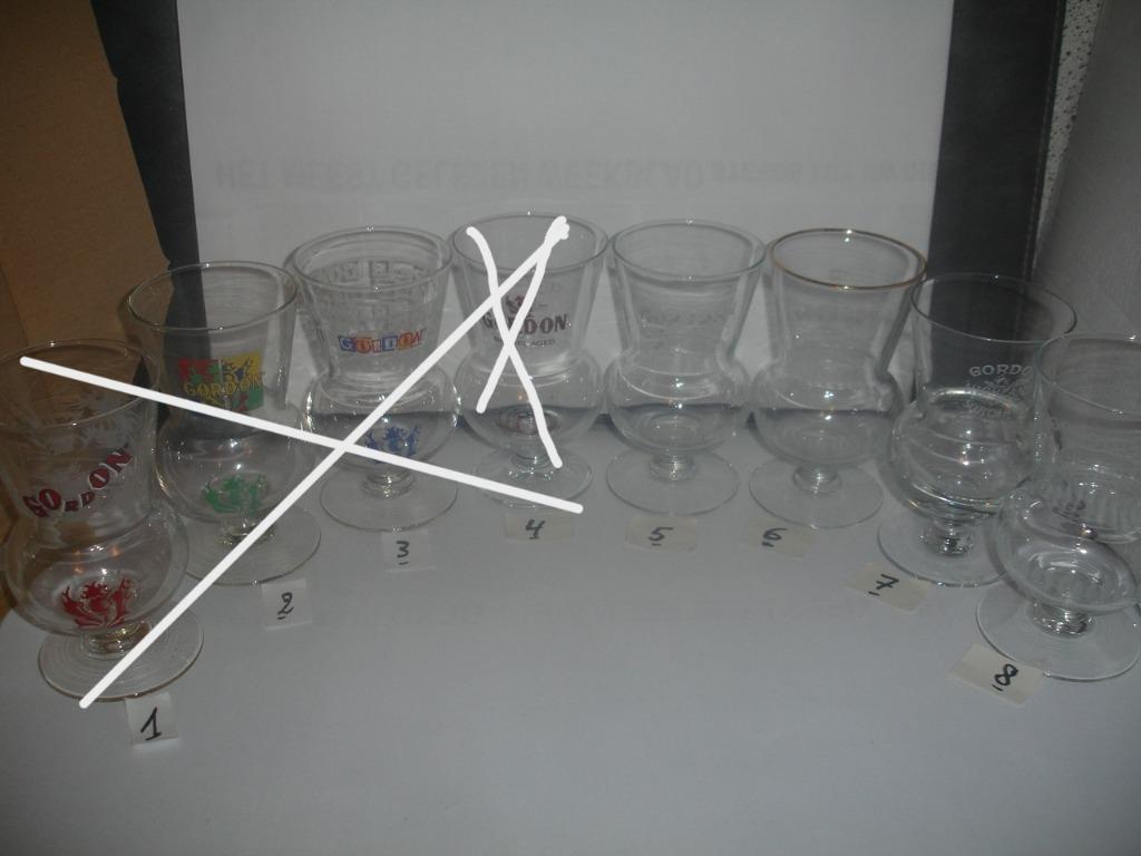 Gordon Scotch bierglazen, € 100 stuk of € 4,00 voor 6 stuks., Enlèvement ou Envoi, Comme neuf, Verre ou Verres, Autres marques