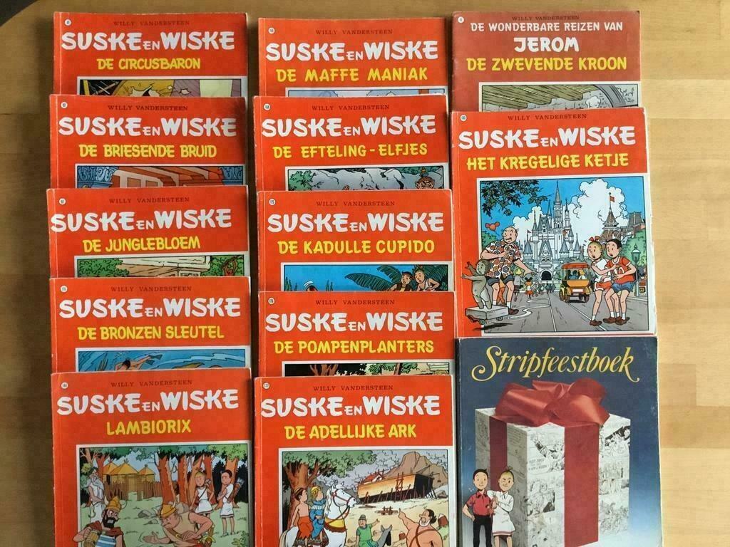 11 STRIPS SUSKE EN WISKE + 1 STRIPFEESTBOEK + 1 JEROM DE ZWE, Plusieurs BD, Enlèvement ou Envoi, Comme neuf