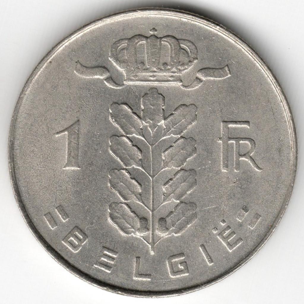 Belgique : 1 Frank 1972 NL Morin 635 Ref 13251, Enlèvement ou Envoi, Métal, Monnaie en vrac