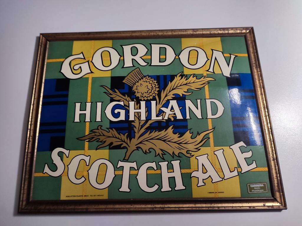 plaque publicitaire Gordon Scotch Ale  - Highland, Verzamelen, Merken en Reclamevoorwerpen, Ophalen of Verzenden, Gebruikt