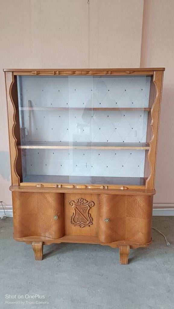 vintage vitrinekastje, Enlèvement, Utilisé, 25 à 50 cm, 100 à 150 cm