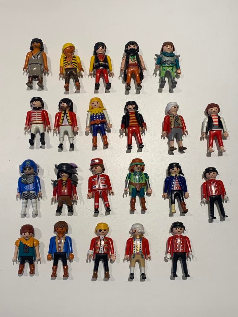 Groot lot Playmobil - 22 fig.: Piraten, Soldaten & Ridders, Ophalen, Gebruikt, Los Playmobil