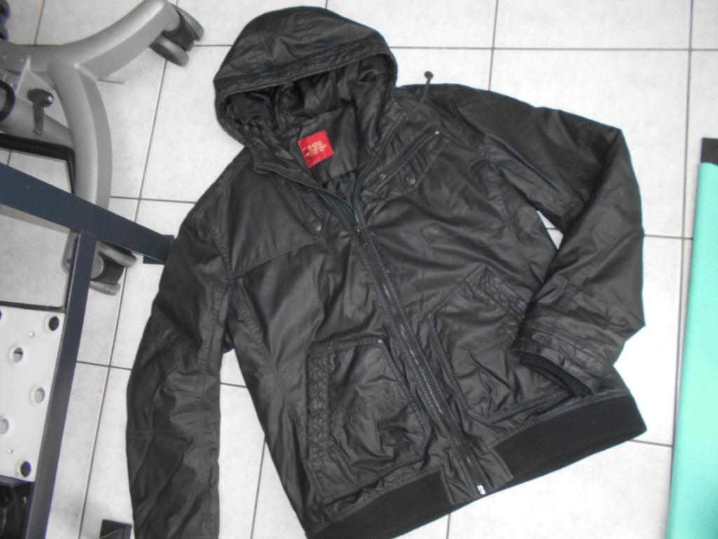 ESPRIT...EDC...XXL magnifique veste hiver (en cuir), Kleding | Heren, Jassen | Winter, Gedragen, Maat 56/58 (XL), Zwart, Ophalen of Verzenden