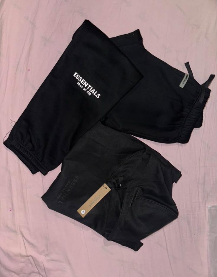 Essentials Fear of God, Ophalen, Zwart, Nieuw, Maat 42/44 (L)