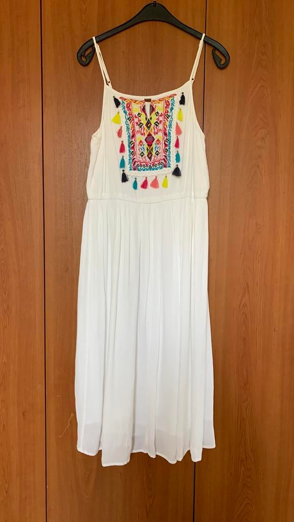 Jurk dames EDC (Esprit), maat 40, in perfecte staat, Wit, Ophalen of Verzenden, Zo goed als nieuw, Knielengte