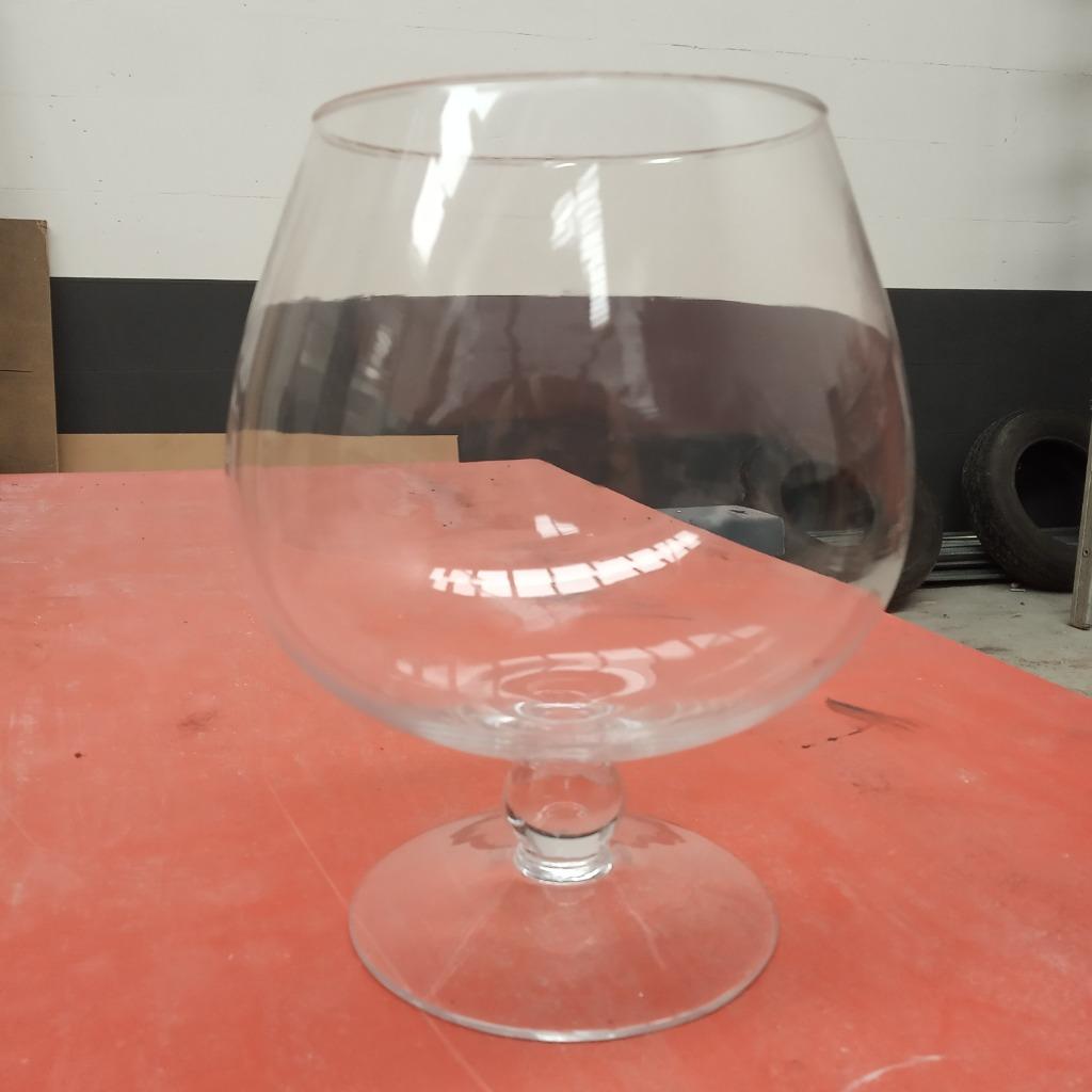 Groot glas / vaas / windlicht, Huis en Inrichting, Overige kleuren, Ophalen of Verzenden, Minder dan 50 cm, Glas