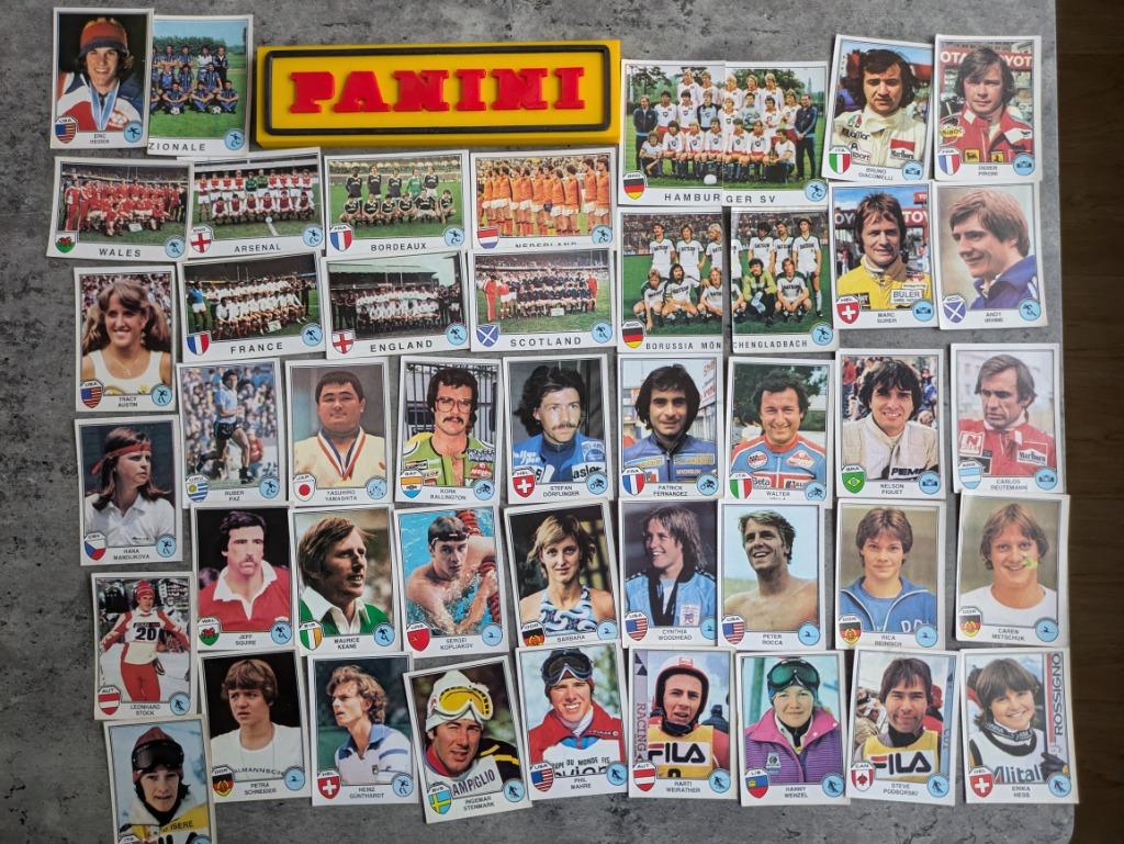 PANINI 44 STICKERS SPORT SUPERSTARS EUROFOOTBALL 82 1982, Verzenden, Zo goed als nieuw