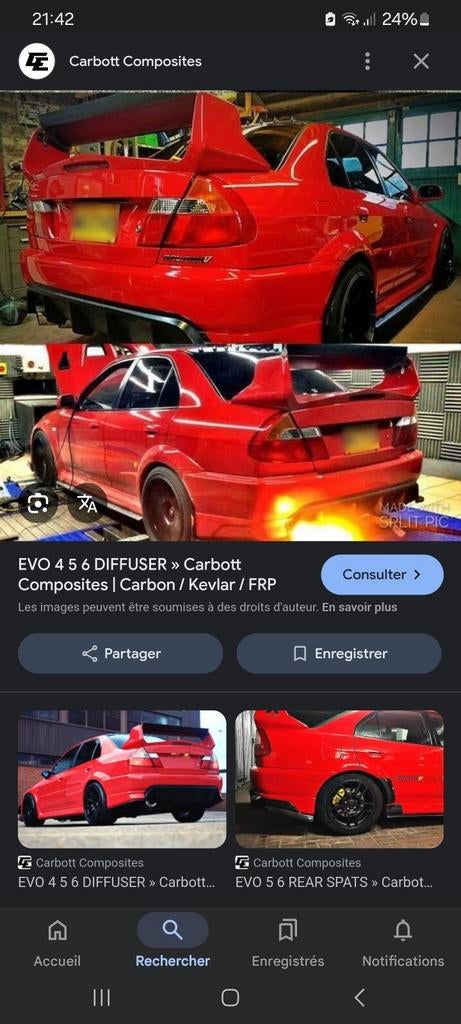 Mitsubishi lancer evo 5, Enlèvement, Arrière, Mitsubishi