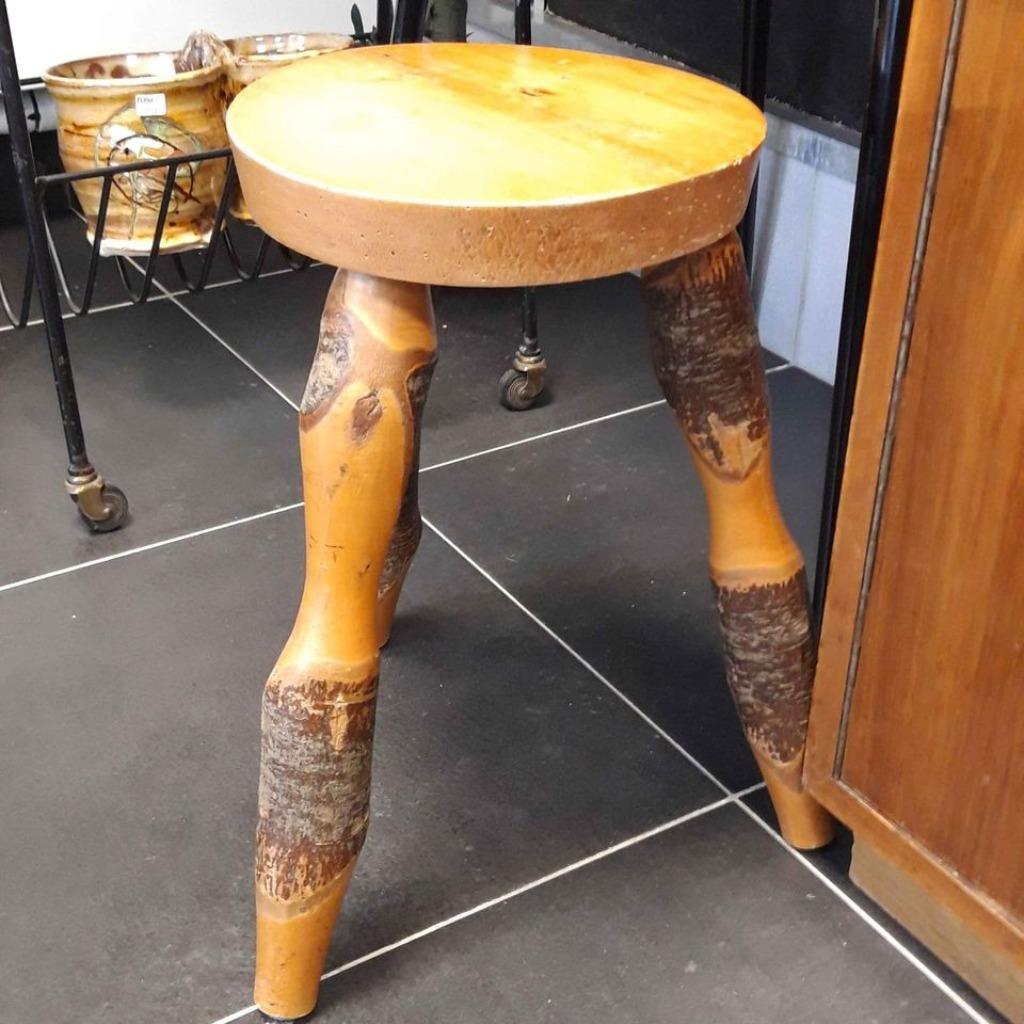 Tabouret , tabouret à lait, table en écorce, Enlèvement ou Envoi