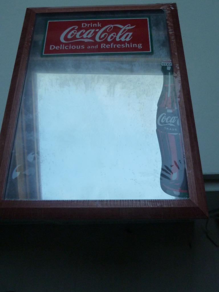 COCA COLA spiegel ** collector   **  VINTAGE, Ophalen of Verzenden, Nieuw, Reclamebord