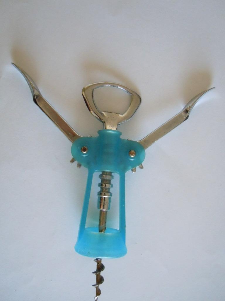 Tire-bouchon ailé vintage métal et plastique - Italy, Maison & Meubles, Enlèvement ou Envoi, Utilisé