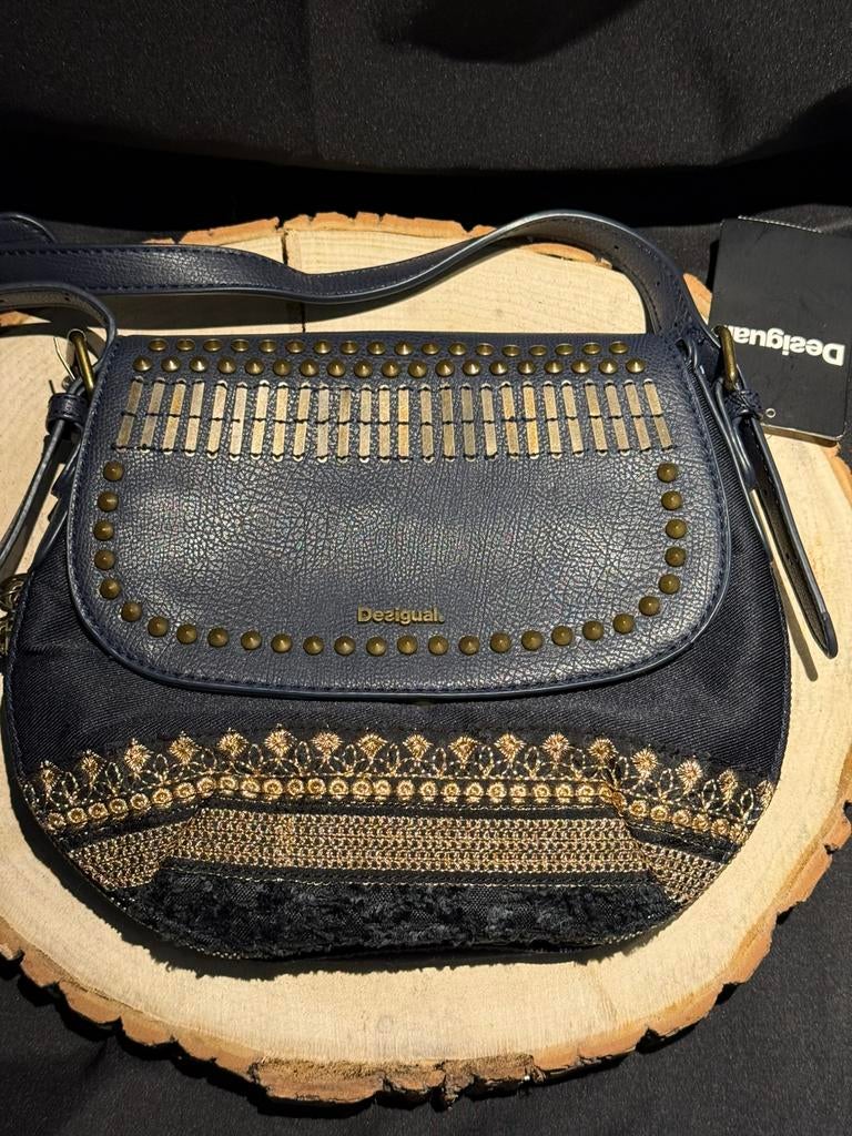 Desigual Bols Genova deep blue handtas nieuw, Handtassen en Accessoires, Tassen | Damestassen, Ophalen of Verzenden, Nieuw, Handtas