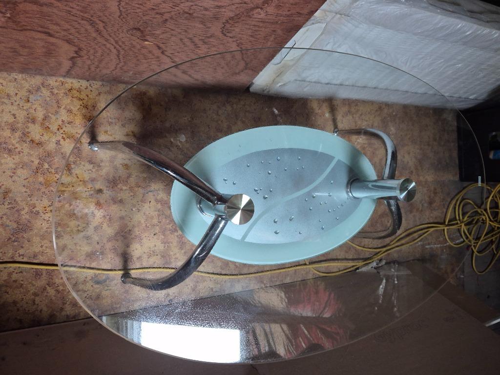 Table de salon en verre, 100 à 150 cm, Verre, Enlèvement, Utilisé