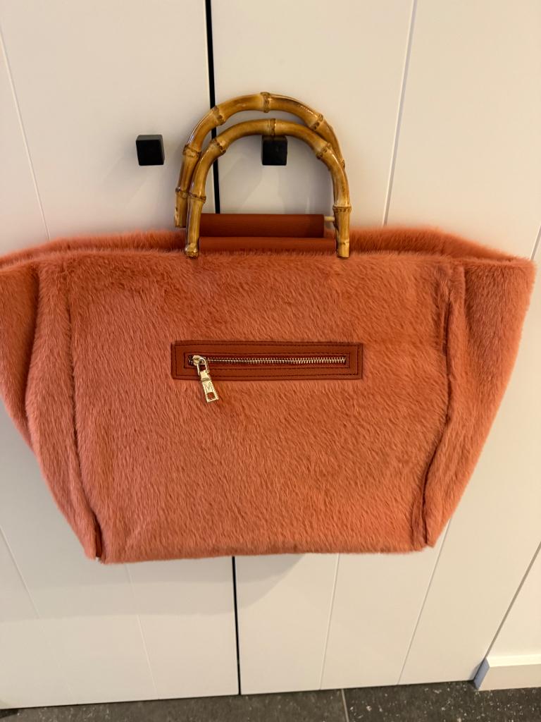 Tas Mayerline + GSM tas, Handtassen en Accessoires, Ophalen, Zo goed als nieuw, Oranje, Handtas