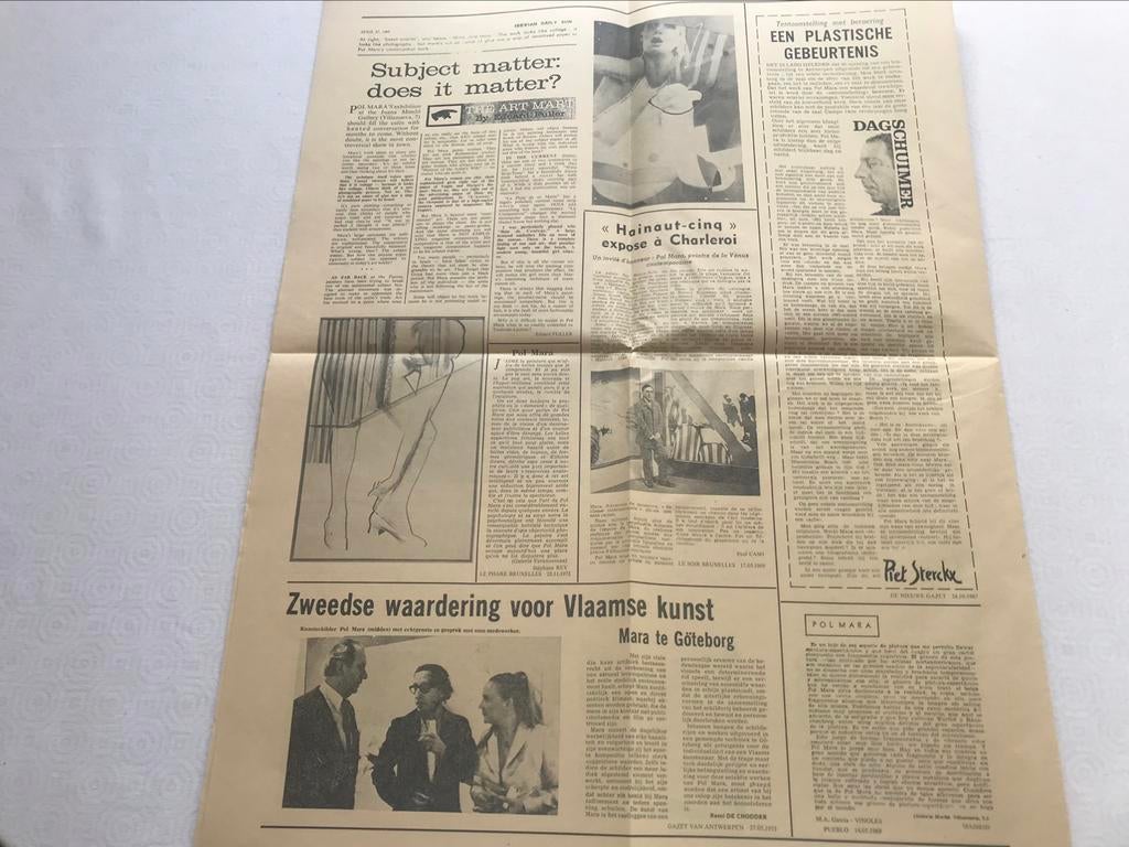 Pol Mara Krant jaren 70, Boeken, Ophalen of Verzenden, Zo goed als nieuw, Schilder- en Tekenkunst