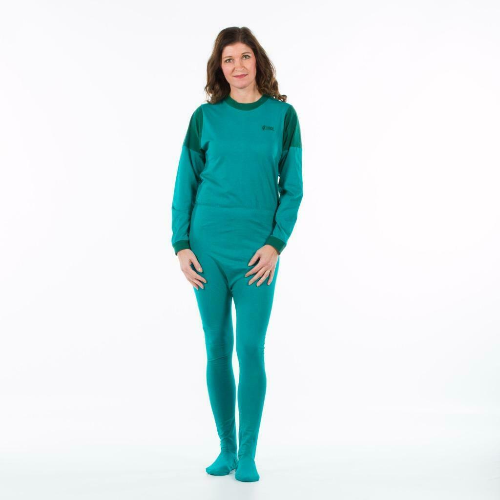 pyjama met voetjes/hansop met voetjes - large, ZORGVRIJ, Ophalen of Verzenden, Zo goed als nieuw, Maat 42/44 (L)