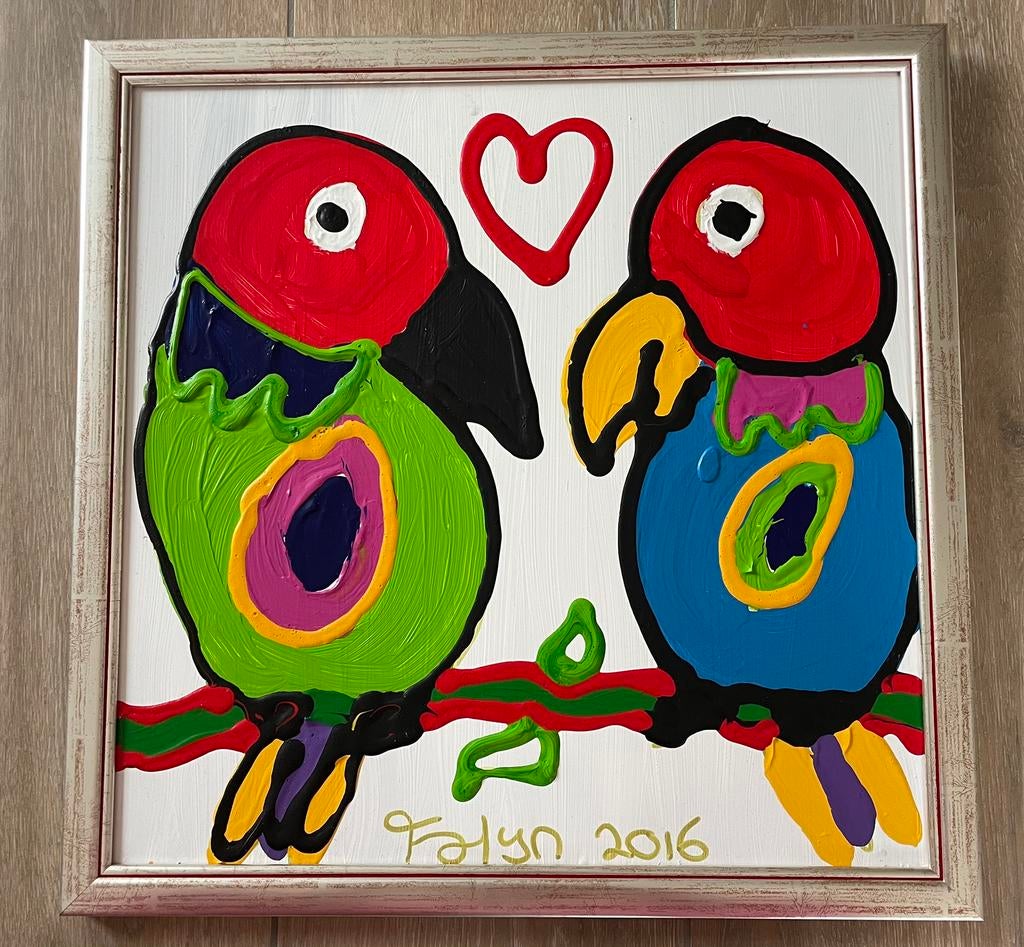 Schilderij  van Falyn / handgesigneerd echtheidscertificaat, Antiek en Kunst, Ophalen