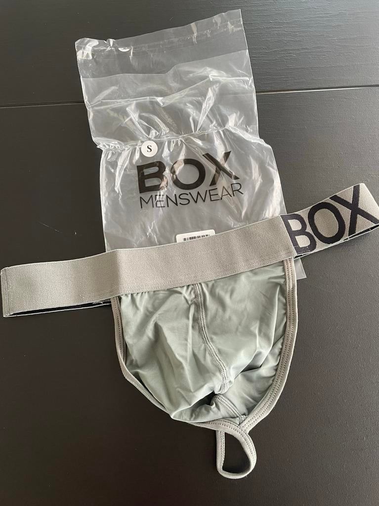 String en polyamide Box pour homme taille S, Envoi, Gris, Box, Slip