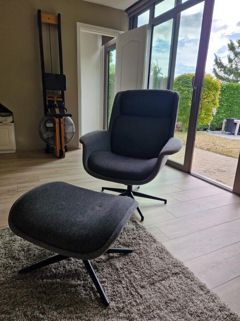 ÄLEBY
Fauteuil met voetenbank, Ophalen, 75 tot 100 cm, Zo goed als nieuw, Stof