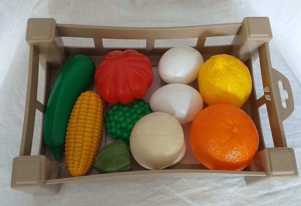 bac à fruits ecoiffier en plastique garni, Enlèvement ou Envoi, Comme neuf, Plastique