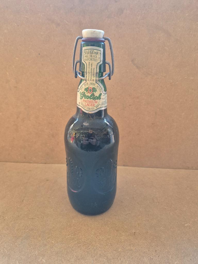 Bouteille de bière Grolsch (modèle 2), Collections, Marques de bière, Enlèvement ou Envoi, Utilisé, Bouteille(s), Grolsch