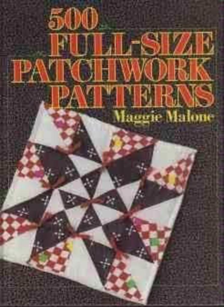 500 full-size patchwork patterns, Maggie Malone, Enlèvement