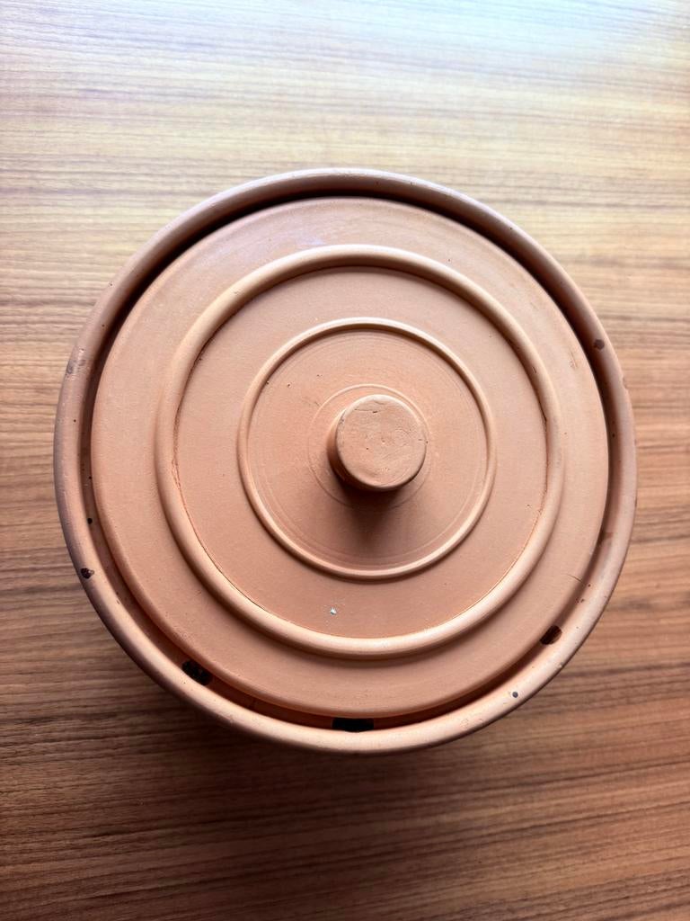 Aarden tajine pot, Ophalen, Gebruikt