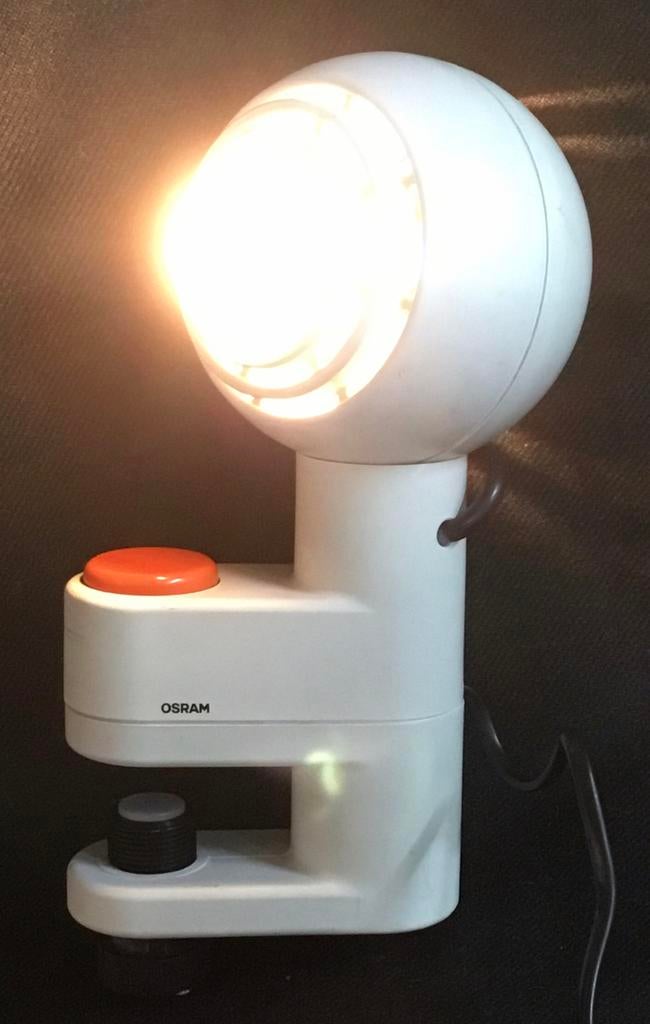 OSRAM Concentra Agilo Vintage design klem tafellamp, Verzamelen, Retro, Huis en Inrichting, Ophalen of Verzenden