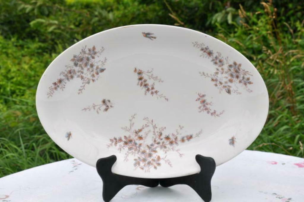 §  plat a viande porcelaine defuisseaux baudour grand modèle, Antiquités & Art, Enlèvement ou Envoi