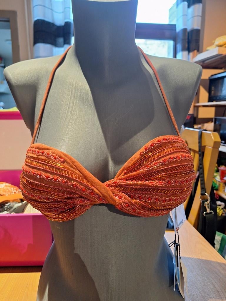 Twin-set bikinitopje,maat 75B, Kleding | Dames, Ophalen of Verzenden, Nieuw, Bruin, Bikini