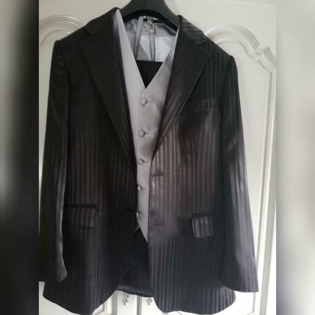 Costume trois pièces cérémonie, Enlèvement ou Envoi, Comme neuf, Taille 48/50 (M), Noir