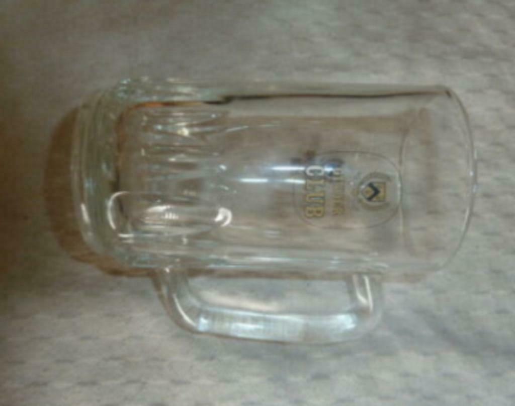 #F bier glas GINDER ALE - GINDER CLUB brij Martinas Merchtem, Verzamelen, Ophalen of Verzenden, Gebruikt, Bierglas