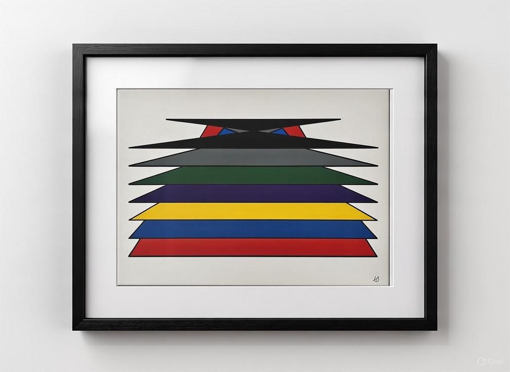 Gestapelde Harmonie (Abstract Geometric), Enlèvement ou Envoi