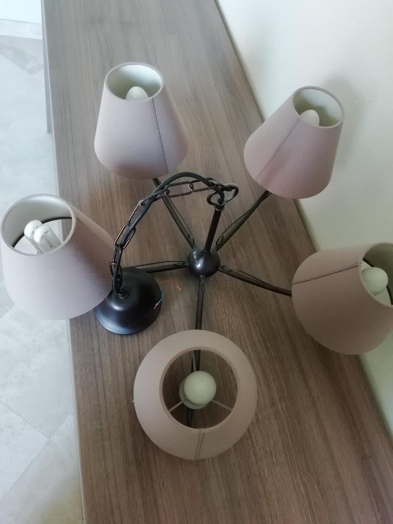 Lustre à 5 bras, Maison & Meubles, Lampes | Lustres, Enlèvement