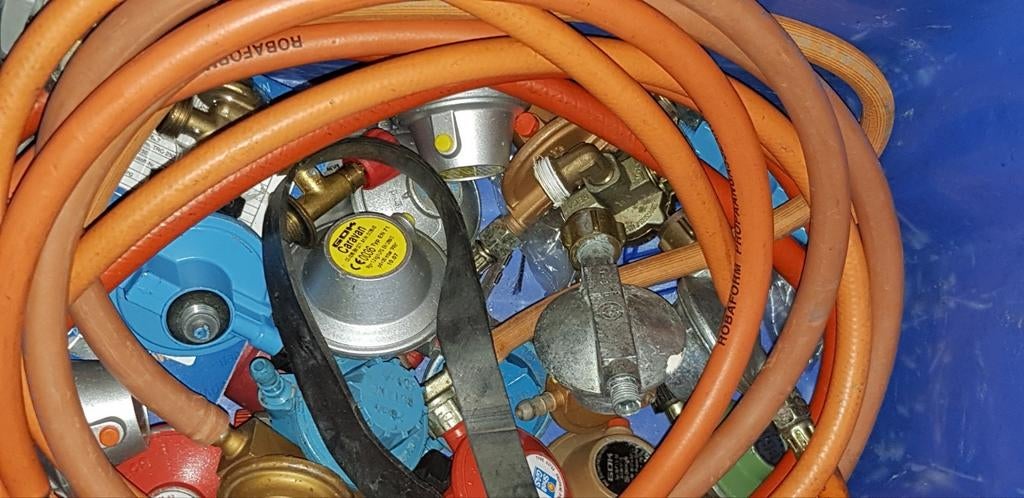 Ontspanner gasfles 30- 50 mbar, Ophalen of Verzenden, Zo goed als nieuw