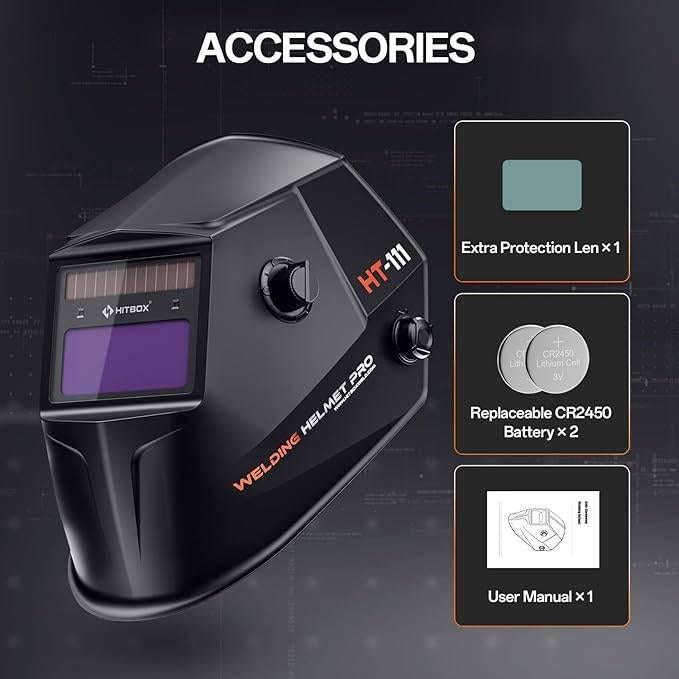 HITBOX Automatische verduistering lashelm | GRATIS LEVERING, Gereedschap of Accessoires, -, Verzenden, -