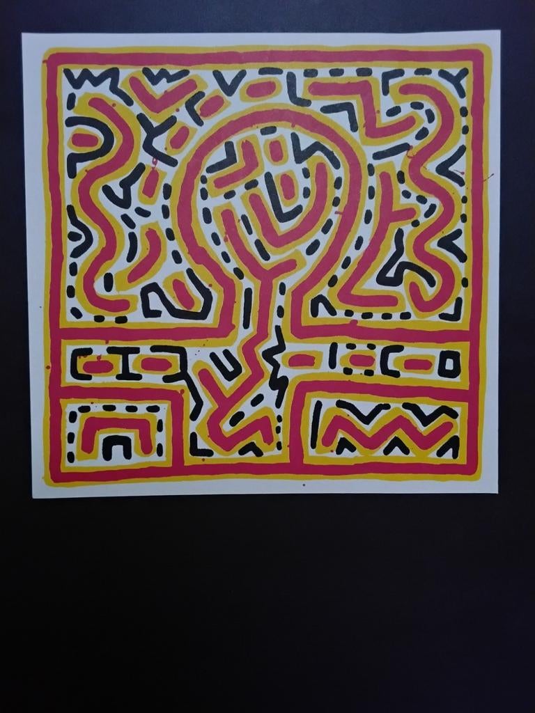 Pop-art decoratieve print Keith Haring, Ophalen of Verzenden