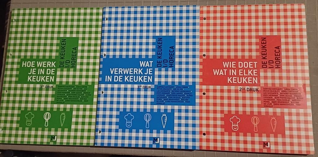 3 SCHOOLBOEKEN OVER DE KEUKEN I/D HORECA, Ophalen of Verzenden
