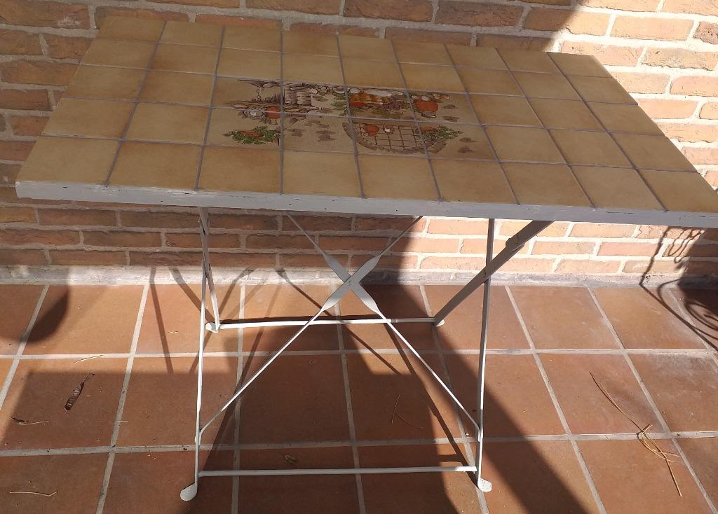 tuintafel - bistrotafel, Ophalen, Gebruikt, Hout