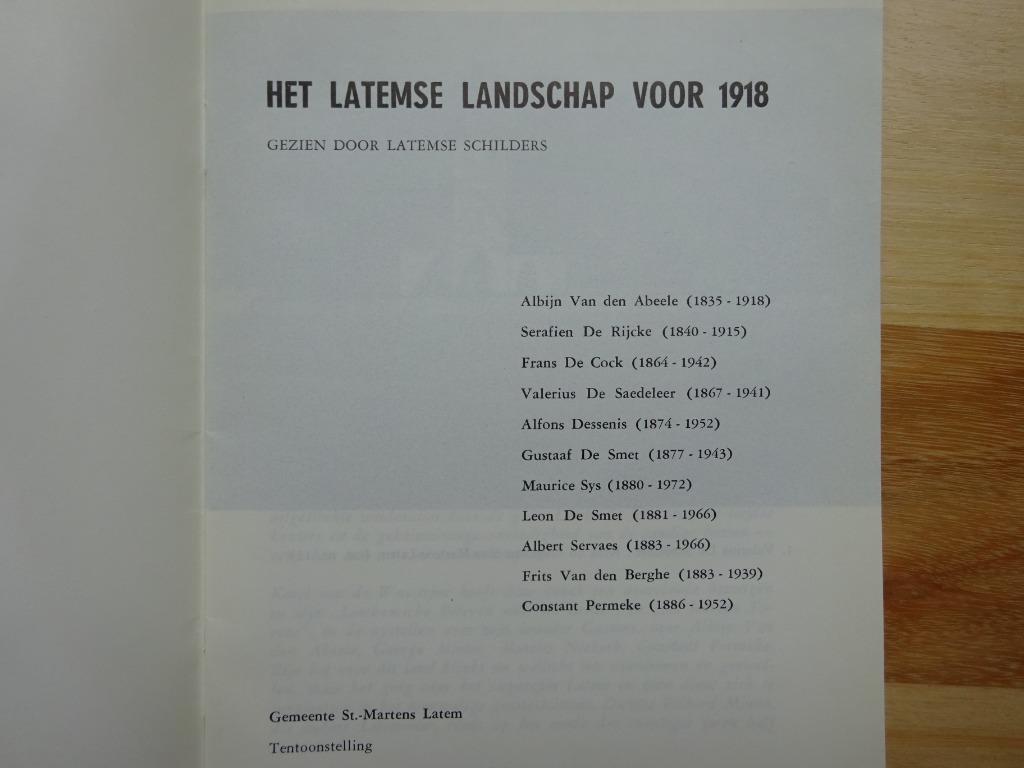 Het Latemse landschap gezien door Latemse schilders, Boeken, Ophalen of Verzenden, Gelezen, Schilder- en Tekenkunst