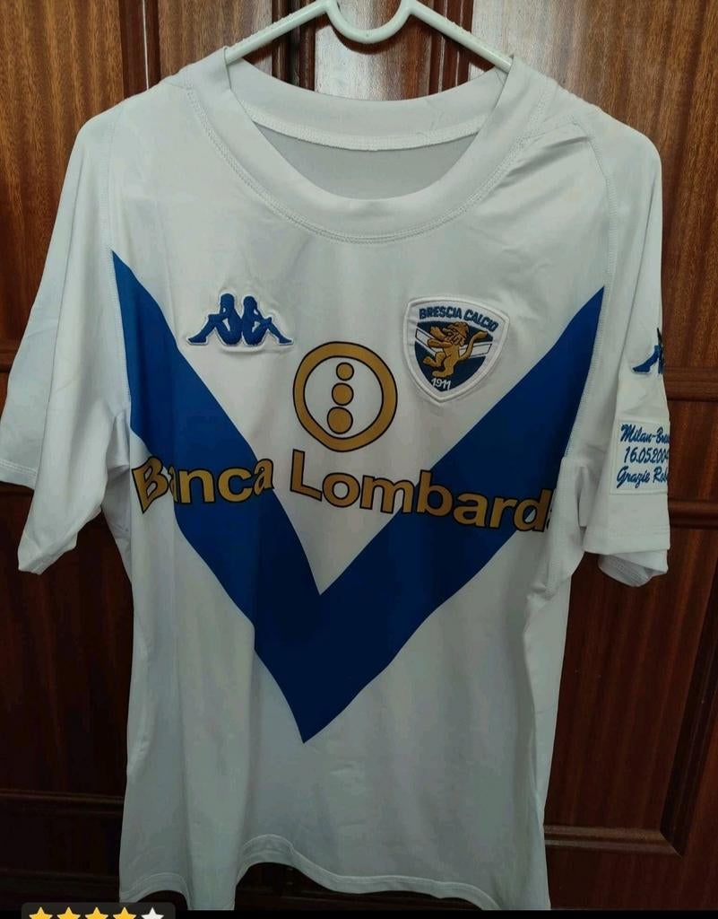 Brescia Roberto Baggio Voetbal Thuisshirt Orgineel 2003, Envoi, Comme neuf