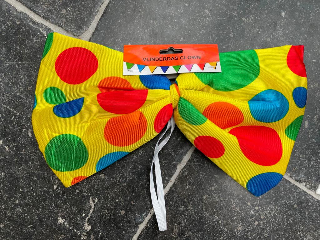 vlinderdas clown, Kinderen en Baby's, Carnavalskleding en Verkleedspullen, Ophalen of Verzenden