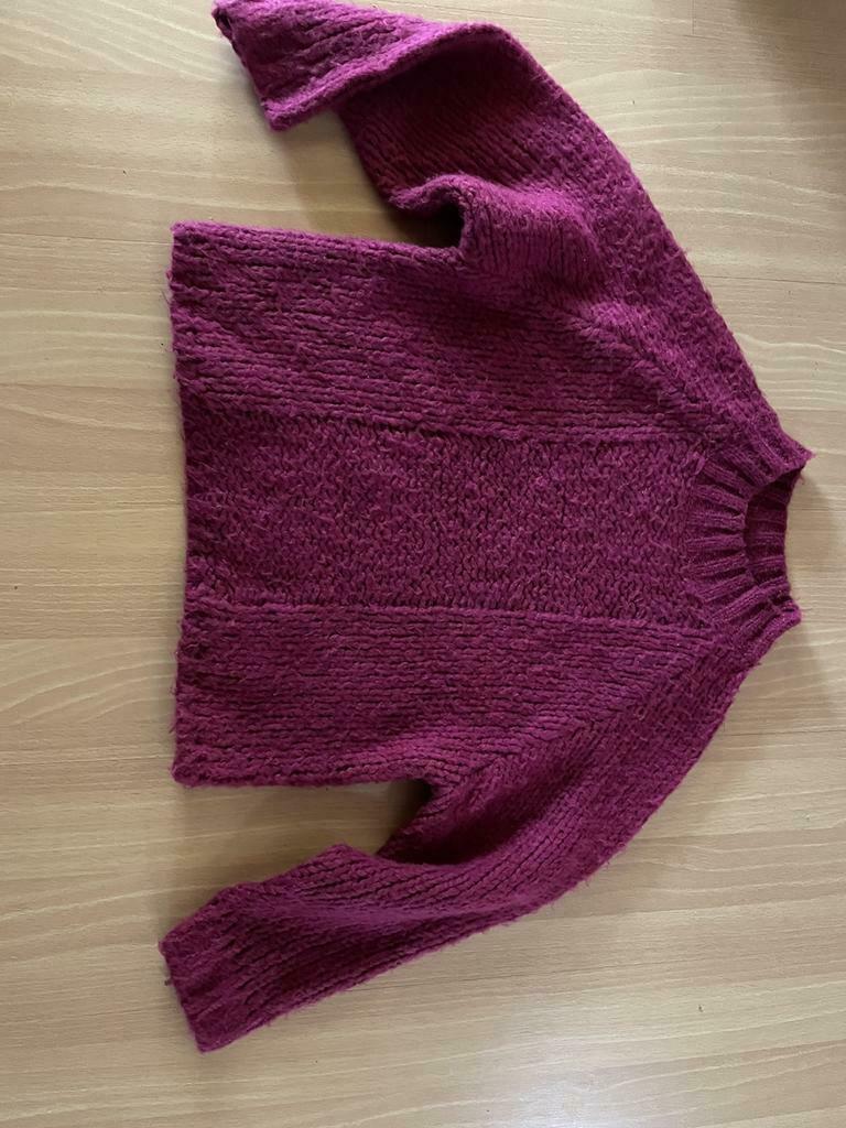 Mooie fuchsia trui 152, Ophalen of Verzenden, Gebruikt, Meisje, Trui of Vest