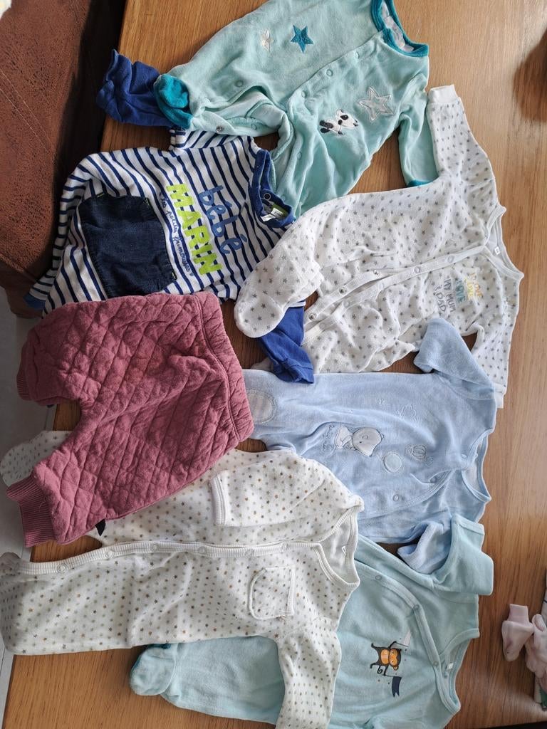 Kledingpakket pyjama's baby 50-62, Ophalen, Gebruikt, Maat 50