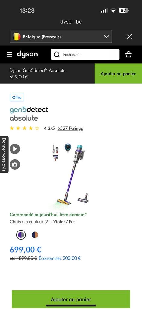 Recherche aspirateur dyson, Enlèvement, Comme neuf, Aspirateur