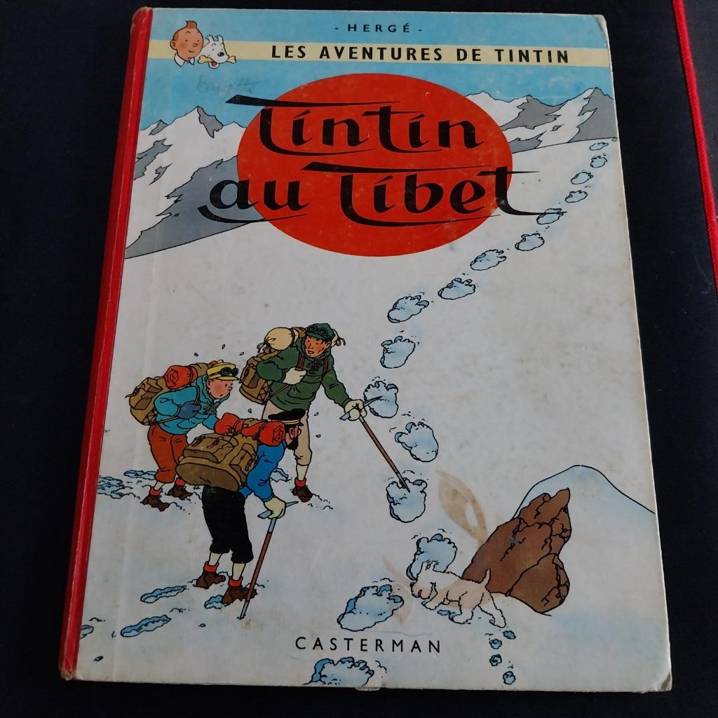 BD TINTIN " TINTIN AU TIBET" édition 1960, Une BD, Enlèvement, Utilisé, Hergé