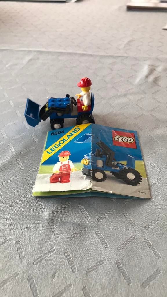 Lego 6504 - Traktor met laadschop, Ophalen of Verzenden, Zo goed als nieuw, Lego