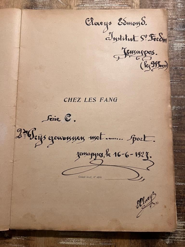 Chez les Fang ou quinze années de séjour au Congo Francais, Antiek en Kunst, Ophalen of Verzenden, R.P. Trilles